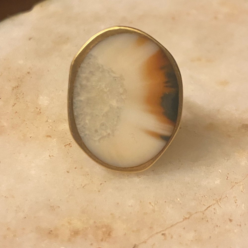 Monique Pean Ring 18k Gold size 6 with sizers